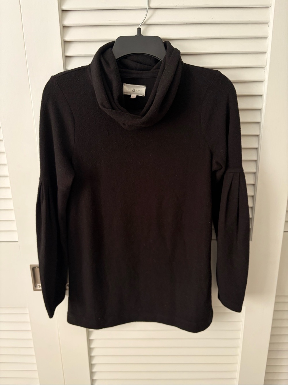 Lou & Grey Black Cowl Neck Sweater